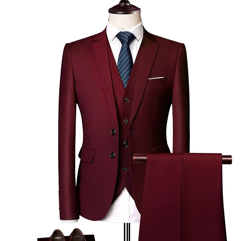 Men Formal Wear Wedding Guest - Setelan Jas Pria Slim Fit Gaya