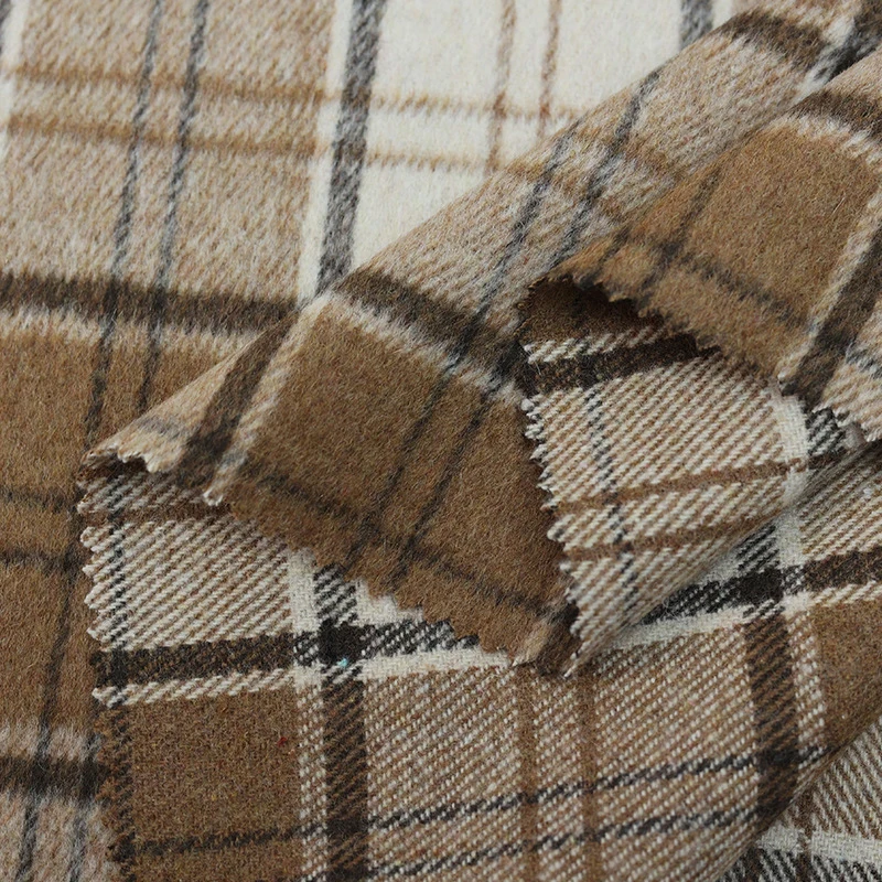 Wool Suit Jacket - 100X148Cm Kain Kotak-kotak Wol Antik Tebal