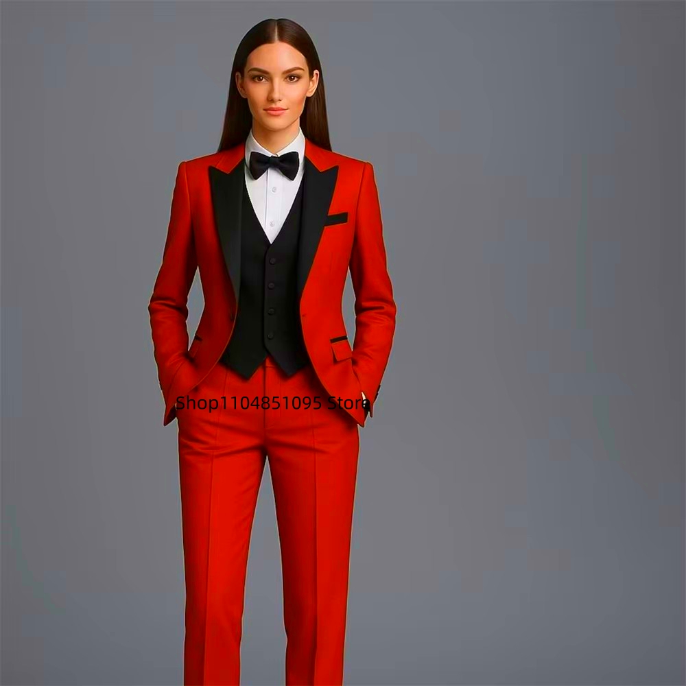 Wool Suit Jacket - Setelan Fashion Solid untuk Wanita 3