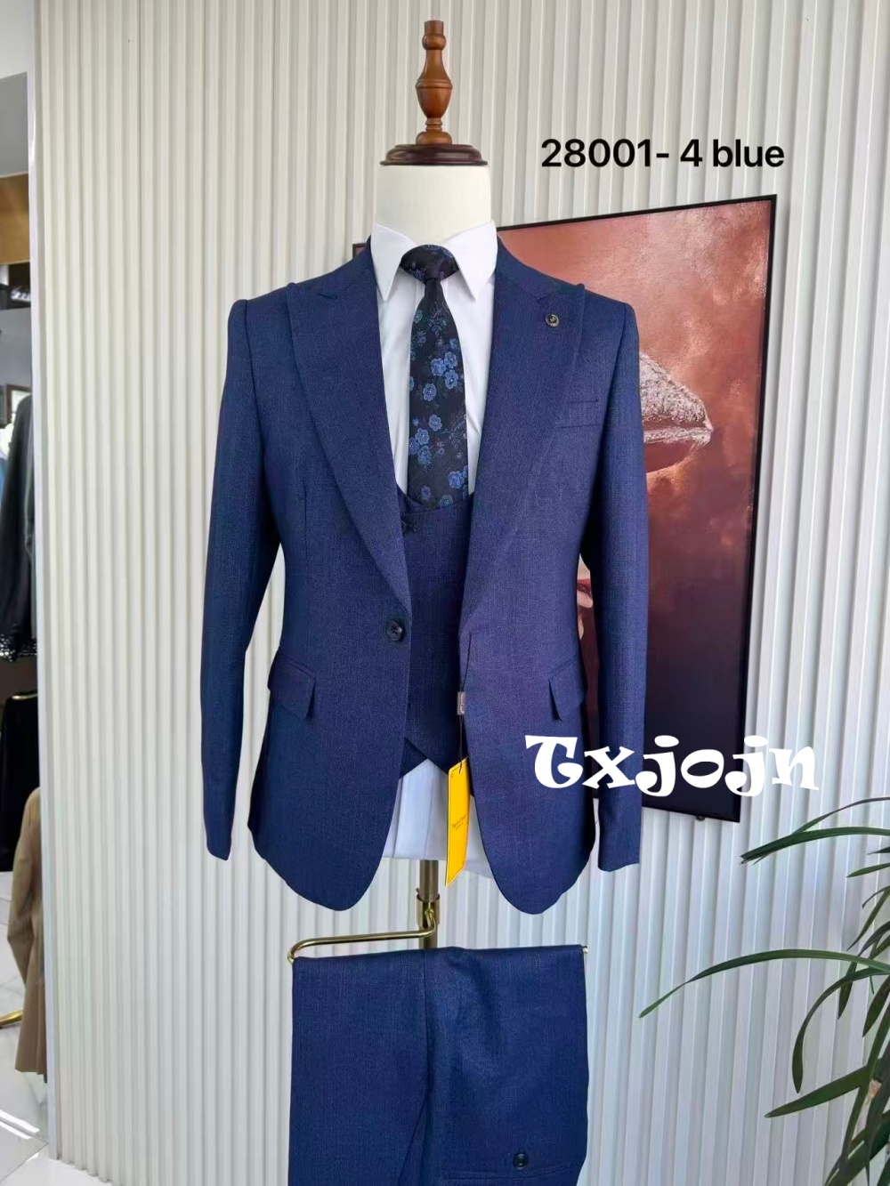 Men Formal Wear Wedding Guest - Setelan Jas Pria Formal Biru 3