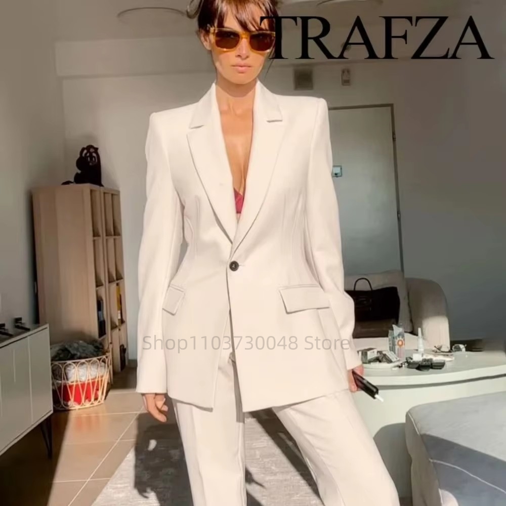 Wool Suit Jacket - Setelan Blazer dan Celana Wanita Kantoran