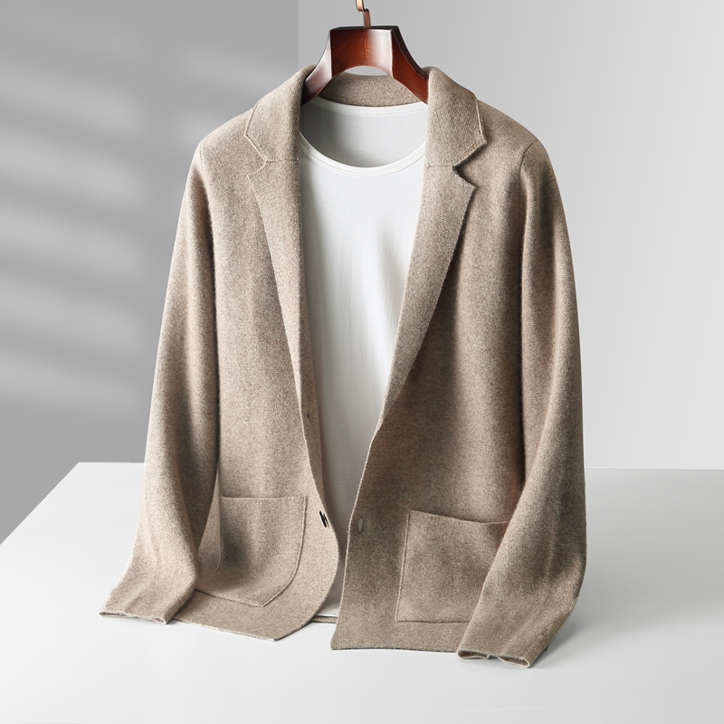 Merino kardigan rajut wol untu - Wool Suit Jacket ulasan dan harga