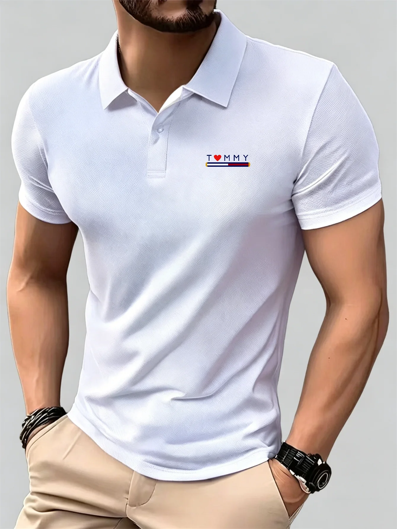 Kemeja Polo Kancing Lengan Pen - Men'S Used Formal Wear ulasan dan harga