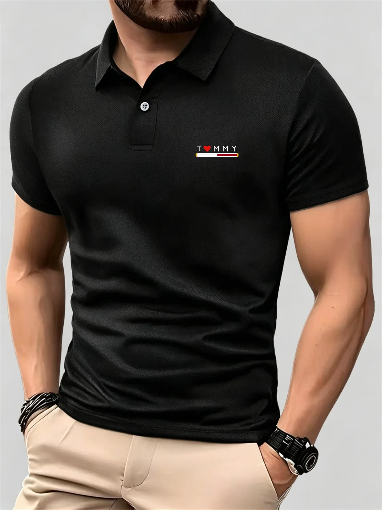 Kemeja Polo Kancing Lengan Pen - Men'S Used Formal Wear ulasan dan harga