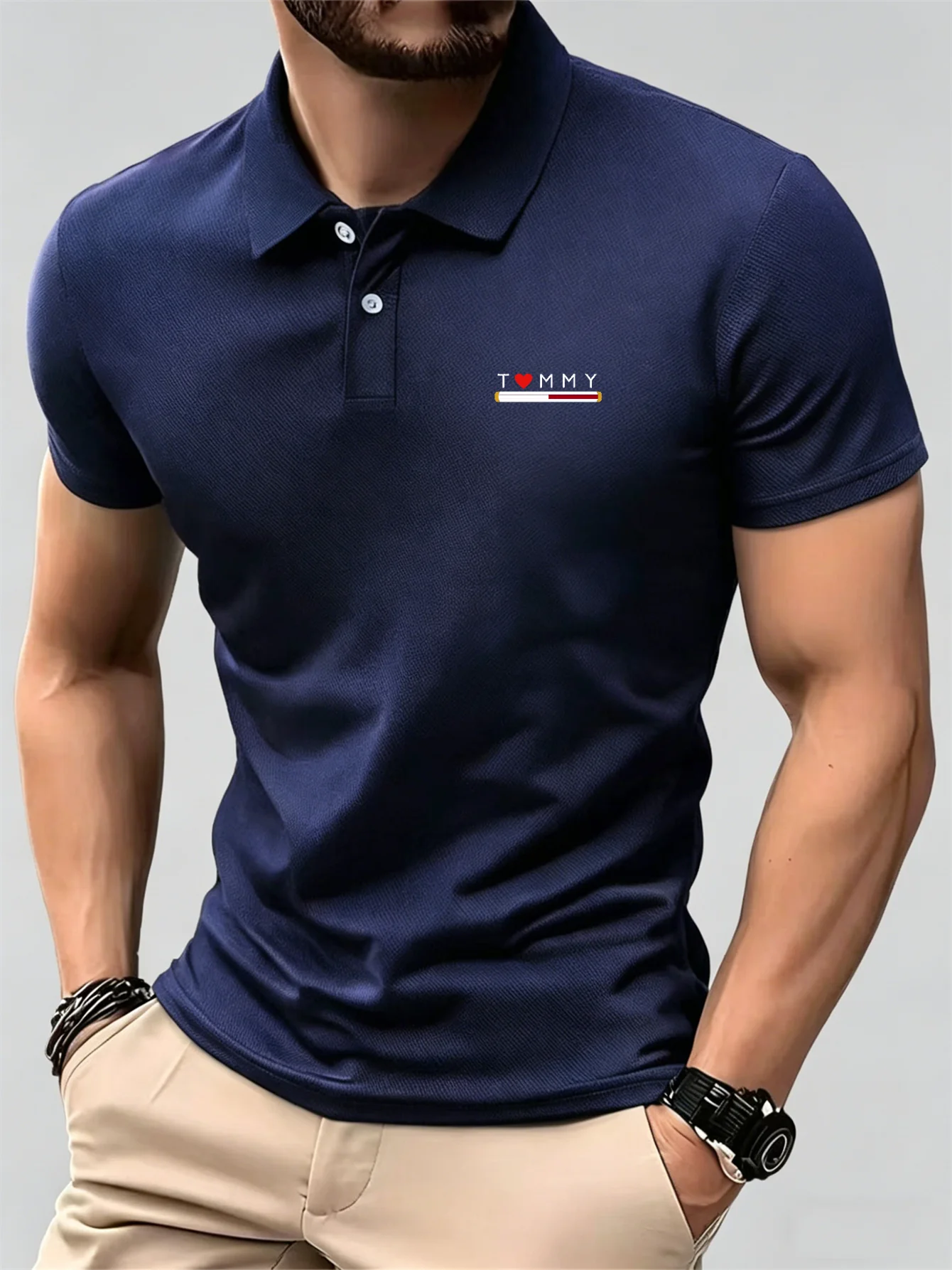 Kemeja Polo Kancing Lengan Pen - Men'S Used Formal Wear ulasan dan harga