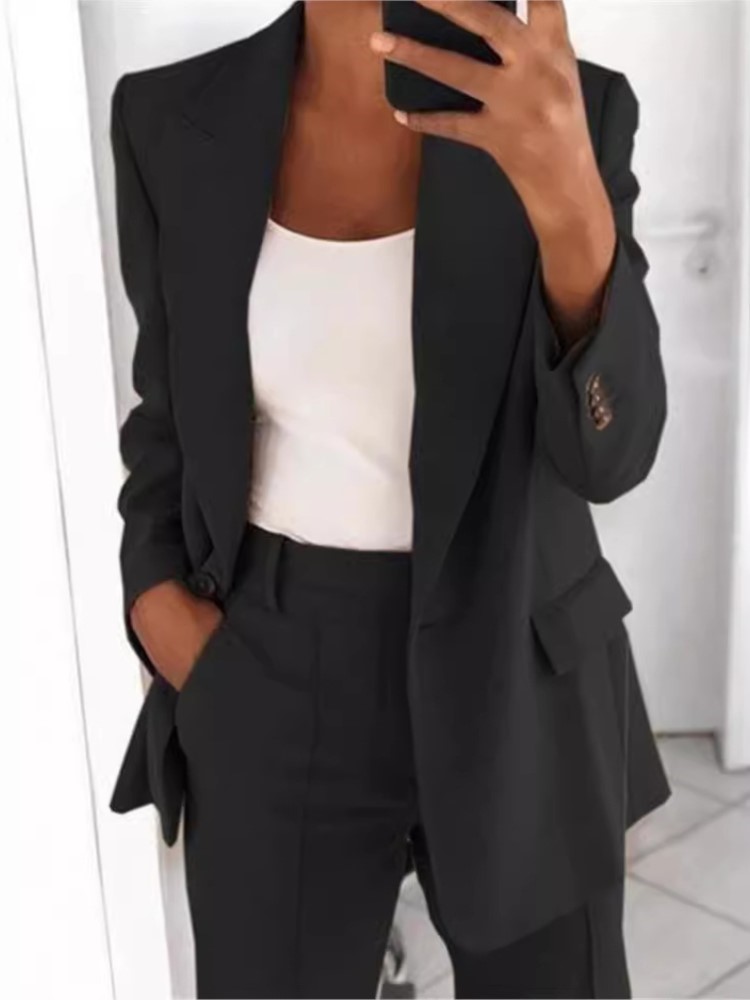 Jaket wol kerah kancing Slim F - Wool Suit Jacket ulasan dan harga