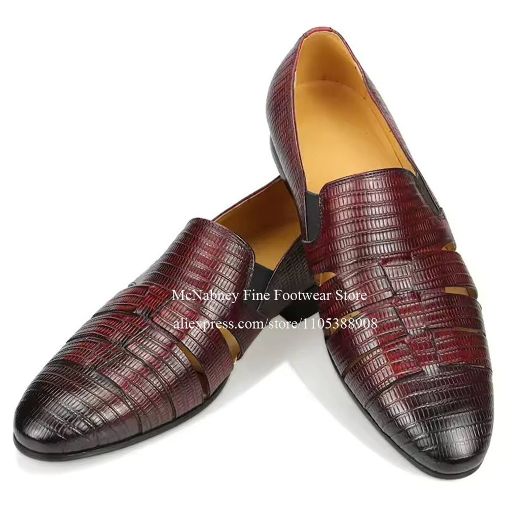 Sepatu Loafer Kulit Lizard Hit - Formal Wear For Men In Wedding ulasan dan harga