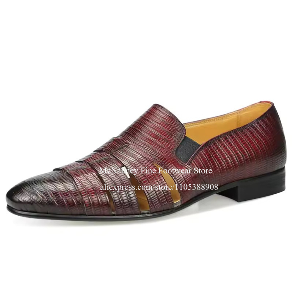 Sepatu Loafer Kulit Lizard Hit - Formal Wear For Men In Wedding ulasan dan harga