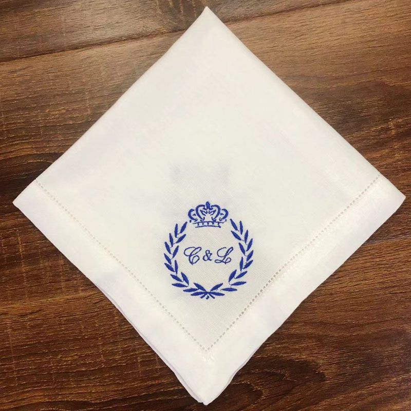1 Buah Monogram dan Kustomisas - Monogrammed Handkerchief ulasan dan harga