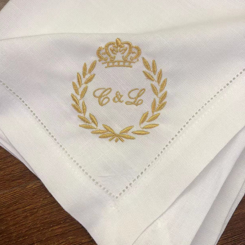 1 Buah Monogram dan Kustomisas - Monogrammed Handkerchief ulasan dan harga