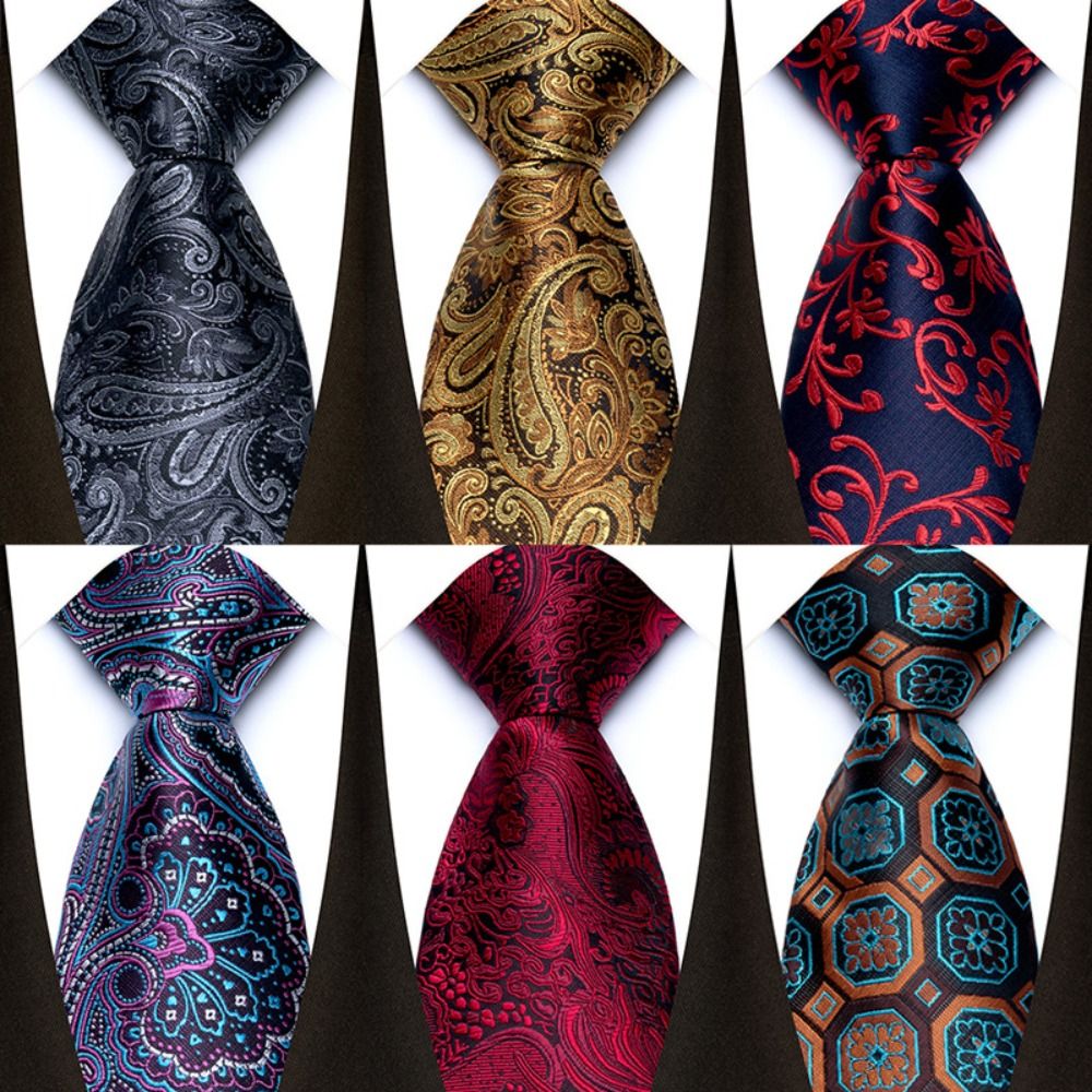 Dasi Mewah Motif Paisley Bunga - Men'S Formal Wear Accessories ulasan dan harga
