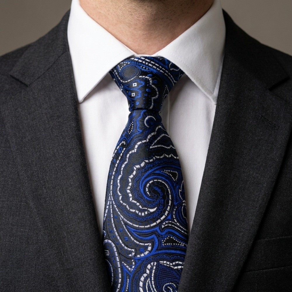Dasi Mewah Motif Paisley Bunga - Men'S Formal Wear Accessories ulasan dan harga