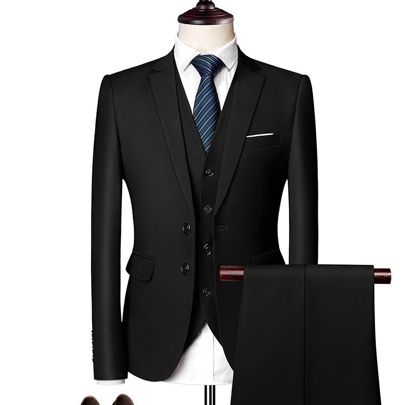 Setelan Jas Pria Slim Fit Gaya - Men Formal Wear Wedding Guest ulasan dan harga