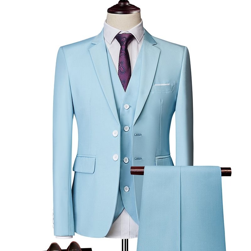 Setelan Jas Pria Slim Fit Gaya - Men Formal Wear Wedding Guest ulasan dan harga