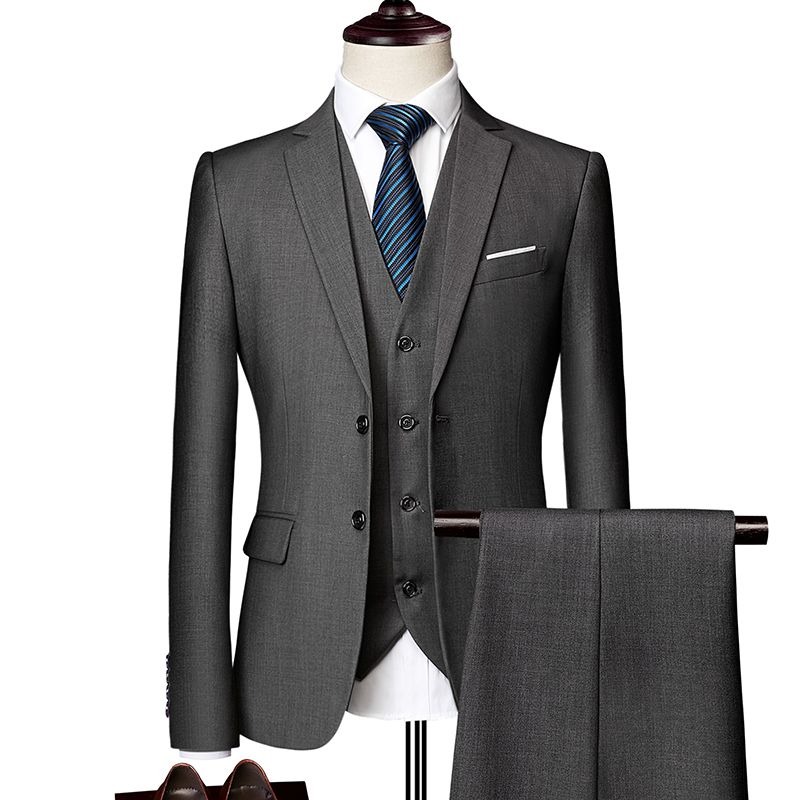 Setelan Jas Pria Slim Fit Gaya - Men Formal Wear Wedding Guest ulasan dan harga