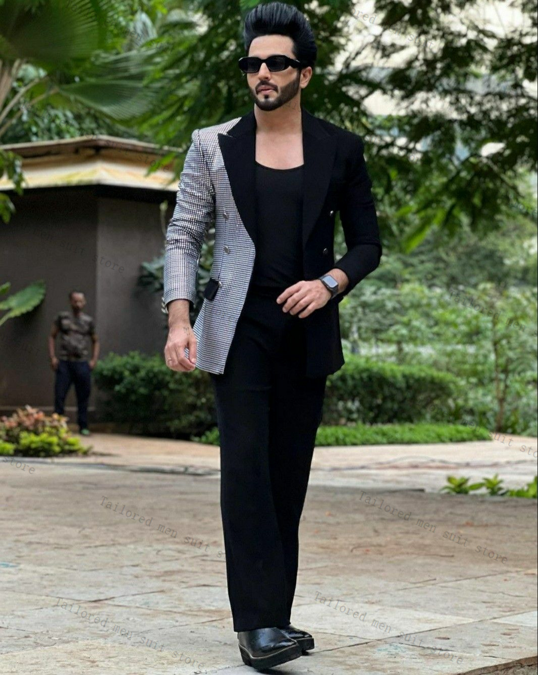 Setelan Jas Pria Hitam 2 Poton - Men Formal Wear Wedding Guest ulasan dan harga