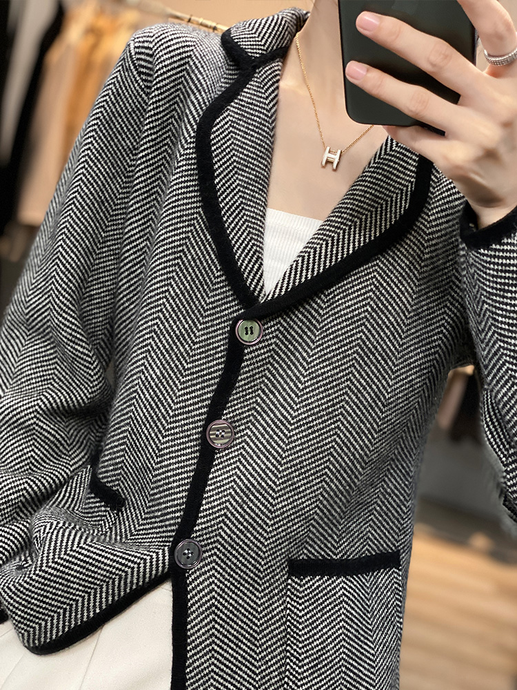 Musim Gugur Musim Dingin Wanit - Wool Suit Jacket ulasan dan harga