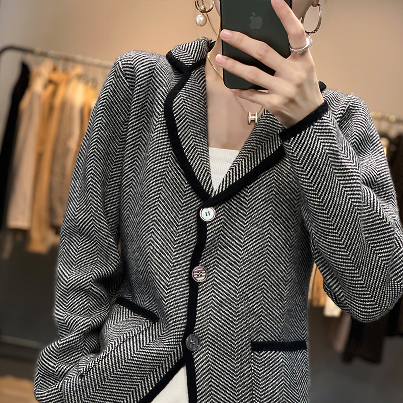 Musim Gugur Musim Dingin Wanit - Wool Suit Jacket ulasan dan harga