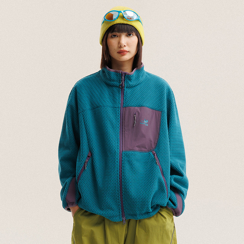 Jaket Bulu Polar Bergaris Berg - Wool Suit Jacket ulasan dan harga