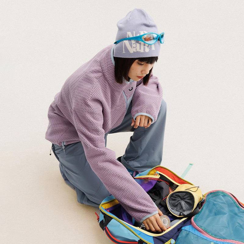Jaket Bulu Polar Bergaris Berg - Wool Suit Jacket ulasan dan harga
