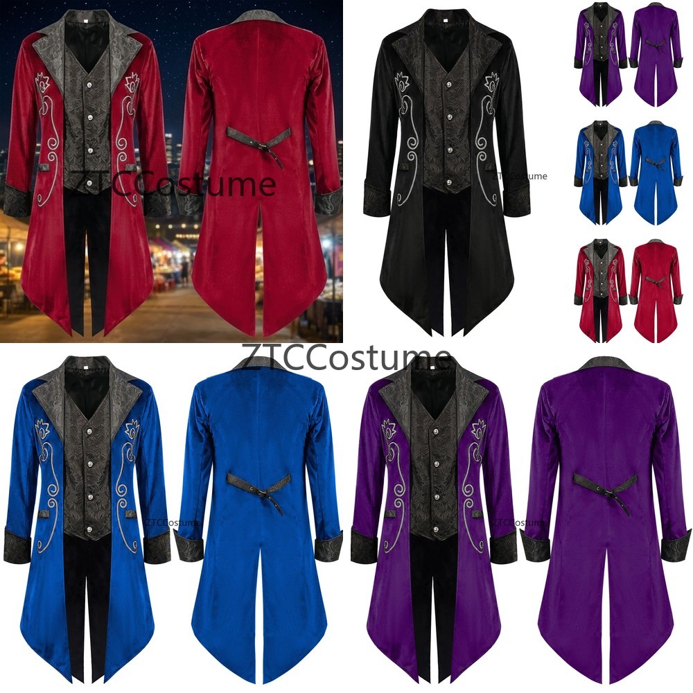 Kostum Cosplay Abad Pertengaha - Men'S Medieval Formal Wear ulasan dan harga