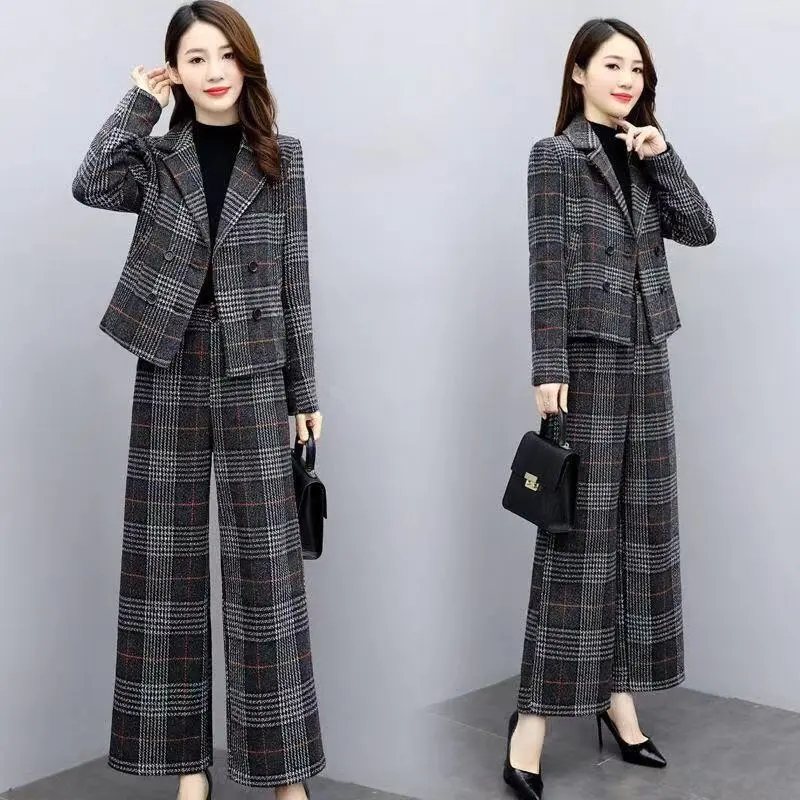Setelan Celana Lebar Modis Wan - Wool Suit Jacket ulasan dan harga